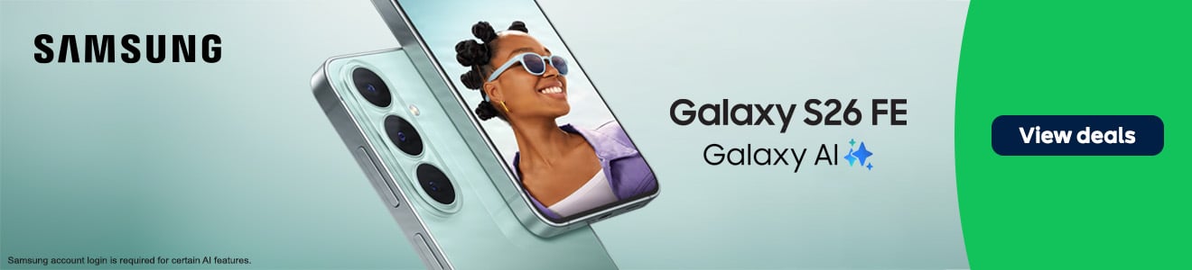 Samsung Galaxy S26 FE with Galaxy AI View Deals